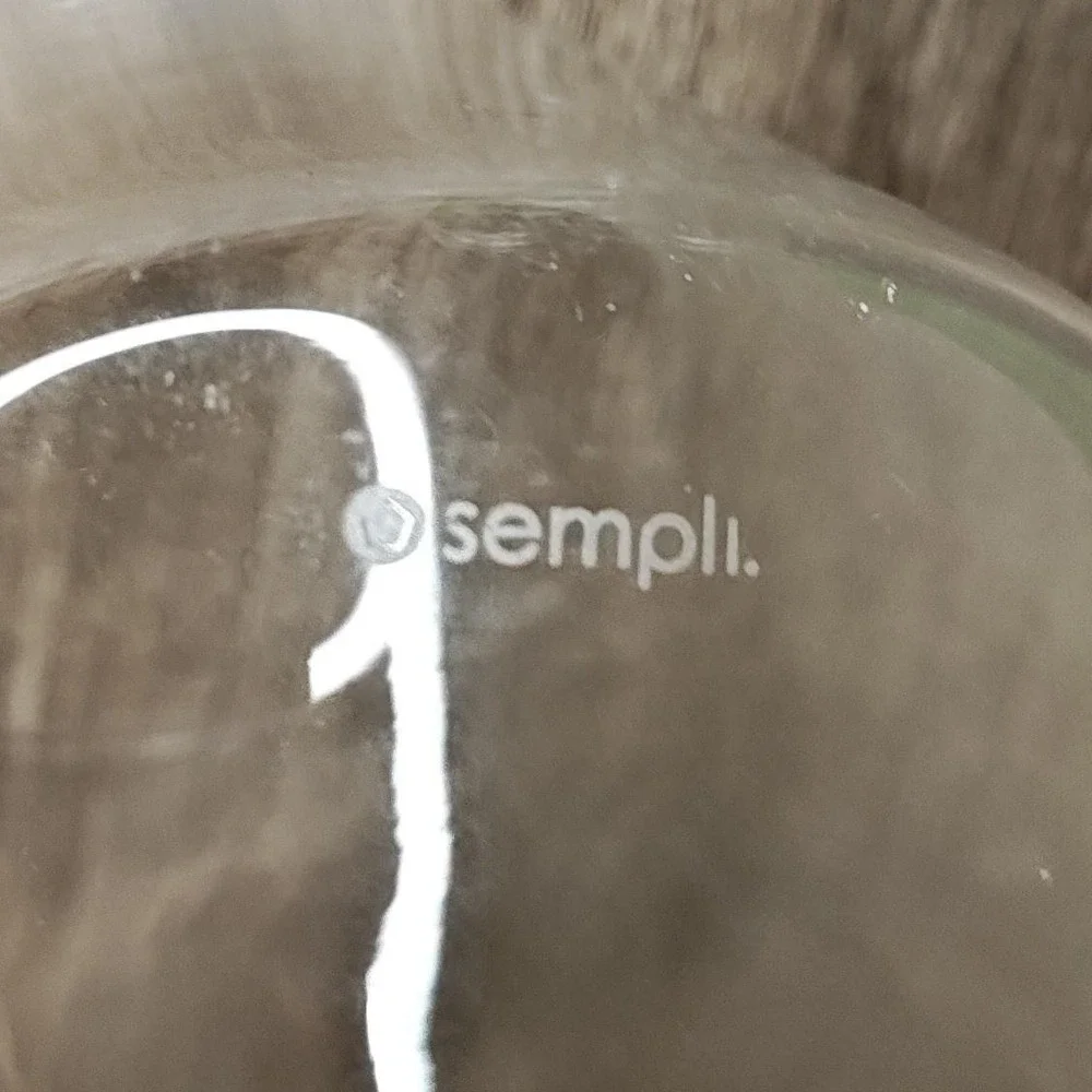Sempli Cupa-Rocks Glasses Set‎ of 2 Hand-Blown Spinning Wine Stemless Rocks